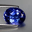 1.73 ct AAAA Attractive Oval (8.58 x 6.82 mm) Purplish Blue Tanzanite Gemstone