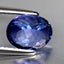 1.73 ct AAAA Attractive Oval (8.58 x 6.82 mm) Purplish Blue Tanzanite Gemstone