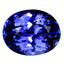 1.82 ct AAAA Good-looking Oval (8.34 x 6.62 mm) Purplish Blue Tanzanite Gemstone