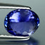 1.82 ct AAAA Good-looking Oval (8.34 x 6.62 mm) Purplish Blue Tanzanite Gemstone