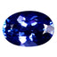 1.55 ct AAAA Superior Oval Cut (8.83 x 6.29 mm) Purplish Blue Tanzanite Gemstone