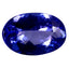 1.67 ct AAAA Romantic Oval Cut (9.69 x 6.45 mm) Purplish Blue Tanzanite Gemstone