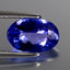 1.67 ct AAAA Romantic Oval Cut (9.69 x 6.45 mm) Purplish Blue Tanzanite Gemstone