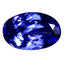 1.56 ct AAAA Marvelous Oval (8.87 x 5.82 mm) Purplish Blue Tanzanite Gemstone