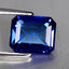 1.64 ct AAAA Octagon (7.73 x 6.41 mm) Purplish Blue Tanzanite Gemstone