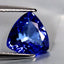 1.75 ct AAAA Grand looking Trillion(8.19 x 8.14 mm)Purplish Blue Tanzanite Stone