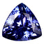 1.55 ct AAAA First-class Trillion (7.26 x 7.12 mm) Purplish Blue Tanzanite Stone