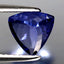 1.55 ct AAAA First-class Trillion (7.26 x 7.12 mm) Purplish Blue Tanzanite Stone
