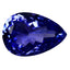 1.77 ct AAAA Superior Pear Cut (9.43 x 6.42 mm) Purplish Blue Tanzanite Gemstone