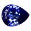 1.58 ct AAAA Mesmerizing Pear (8.70 x 6.88 mm) Purplish Blue Tanzanite Gemstone