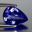 1.70 ct AAAA Grand looking Pear(9.04 x 6.68 mm)Purplish Blue Tanzanite Gemstone