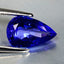 1.53 ct AAAA Resplendent Pear (9.85 x 6.30 mm) Purplish Blue Tanzanite Gemstone