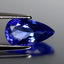 1.70 ct AAAA Superb Pear Cut (10.57 x 5.88 mm) Purplish Blue Tanzanite Gemstone