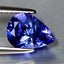 1.37 ct AAAA Beautiful Pear (8.64 x 6.28 mm) Purplish Blue Tanzanite Gemstone