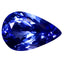 1.63 ct AAAA Fabulous Pear Cut (9.24 x 6.12 mm) Purplish Blue Tanzanite Gemstone