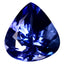 1.40 ct AAAA Superior Pear Cut (7.47 x 7.00 mm) Purplish Blue Tanzanite Gemstone