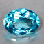 1.26 ct Oval Cut (7.66 x 5.81 mm) Natraul Brazil Paraiba Blue Apatite Gemstone