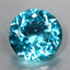 0.87 ct Round Cut (6.10 x 6.09 mm) Natraul Brazil Paraiba Blue Apatite Gemstone