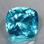 1.00 ct Cushion (5.98 x 5.58 mm) Natraul Brazil Paraiba Blue Apatite Gemstone