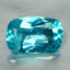 1.00 ct Cushion (7.81 x 5.01 mm) Natraul Brazil Paraiba Blue Apatite Gemstone