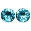 1.79 ct (2pcs) MATCHING PAIR 6 mm Round Natraul Brazil  Apatite Gemstone