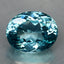 2.27 ct Oval Cut (8.55 x 6.95 mm) Natraul Brazil Sky Blue Apatite Gemstone