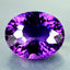 12.40 ct Oval (16.64 x 13.46 mm) Natural Brazil Purple Amethyst Loose Gemstone