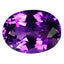 10.88 ct Oval (16.17 x 11.96 mm) Natural Brazil Purple Amethyst Loose Gemstone