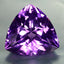 15.20 ct Trillion (17.48 x 17.38 mm) Brazil Natural Purple Amethyst Gemstone