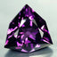 14.34 ct Trillion (17.16 x 17.35 mm) Brazil Natural Purple Amethyst Gemstone