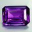 11.59 ct Emerald Cut (17.25 x 12.54 mm) Brazil Natural Purple Amethyst Gemstone