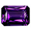 8.59 ct Emerald (15.01 x 10.70 mm) Brazil Natural Purple Amethyst Loose Gemstone