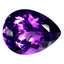 11.71 ct Pear Cut (17.87 x 13.78 mm) Brazil Natural Purple Amethyst Gemstone