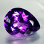 11.71 ct Pear Cut (17.87 x 13.78 mm) Brazil Natural Purple Amethyst Gemstone