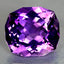 14.90 ct Cushion Cut (16.17 x 14.75 mm) Brazil Natural Purple Amethyst Gemstone
