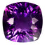 8.43 ct Cushion (12.53 x 12.51 mm) Brazil Natural Purple Amethyst Loose Gemstone