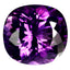 9.14 ct Cushion (13.38 x 12.48 mm) Brazil Natural Purple Amethyst Loose Gemstone