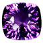 10.54 ct Cushion (13.97 x 13.45 mm) Brazil Natural Purple Amethyst Gemstone