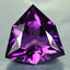 10.30 ct Trillion (16.17 x 16.03 mm) Brazil Natural Purple Amethyst Gemstone