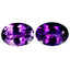 11.06 ct (2pcs) MATCHING PAIR Oval Shape (14.04 x 10.10 mm) Purple Amethyst