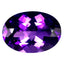 5.25 ct Oval (14.19 x 10.00 mm) Brazil Natural Purple Amethyst Loose Gemstone