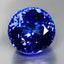 GIA Certified 13.18 ct AAAA Round (13.48 x 13.42 mm) Natural D'Block Tanzanite