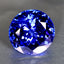 GIA Certified 10.12 ct AAAA Round (12.35 x 12.43 mm) Natural D'Block Tanzanite