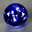 GIA Certified 29.34 ct AAAA Round (18.40 x 18.35 mm) Natural D'Block Tanzanite