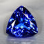 GIA Certified 17.02ct AAAA Trillion (16.32 x 16.21 mm) Natural D'Block Tanzanite