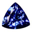 GIA Certified 10.05ct AAAA Trillion (14.51 x 14.43 mm) Natural D'Block Tanzanite