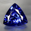 GIA Certified 10.05ct AAAA Trillion (14.51 x 14.43 mm) Natural D'Block Tanzanite