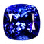 GIA Certified 17.57 ct AAAA Cushion (14.26 x 14.15 mm) Natural D'Block Tanzanite
