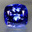 GIA Certified 17.57 ct AAAA Cushion (14.26 x 14.15 mm) Natural D'Block Tanzanite