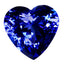 GIA Certified 10.42 ct AAAA Heart (14.08 x 13.78 mm) Natural D'Block Tanzanite